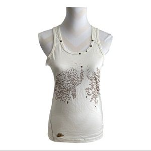 NIKE Women's Racerback studded tank top S (*)